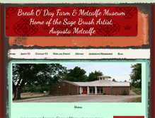 Tablet Screenshot of metcalfemuseum.org